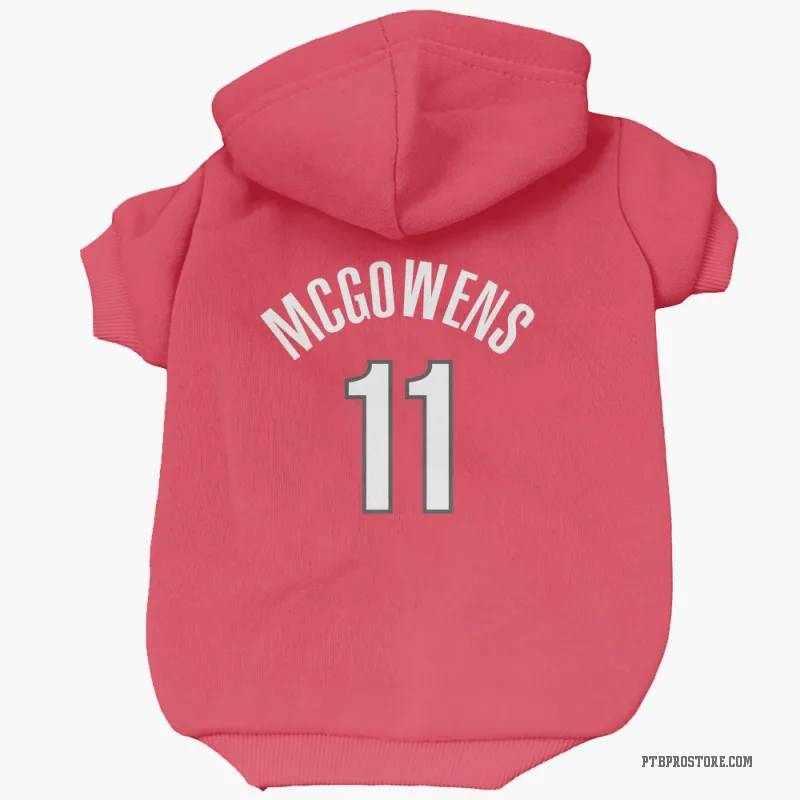 Bryce McGowens Red Portland Trail Blazers Cat & Dog Pet Hoodie