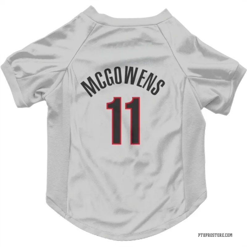 Bryce McGowens White Portland Trail Blazers Cat & Dog Pet Jersey