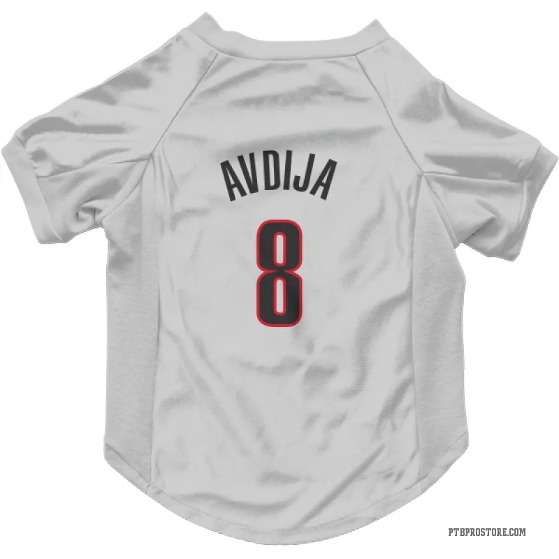 Deni Avdija White Portland Trail Blazers Cat & Dog Pet Jersey