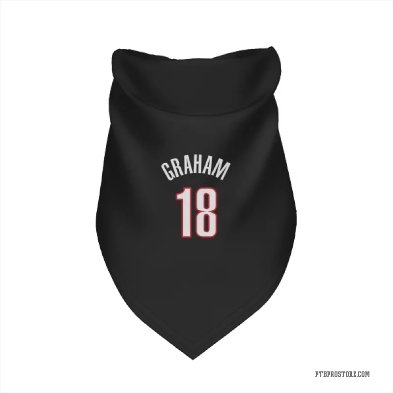 Devonte' Graham Black Portland Trail Blazers Cat & Dog Pet Bandana