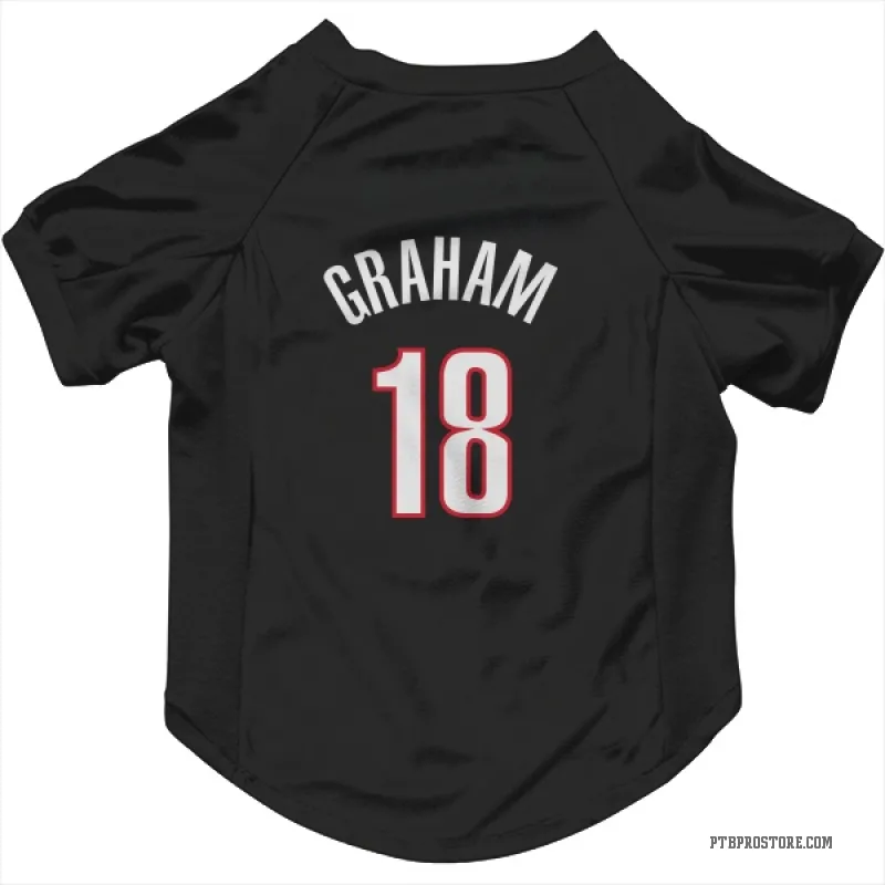 Devonte' Graham Black Portland Trail Blazers Cat & Dog Pet Jersey