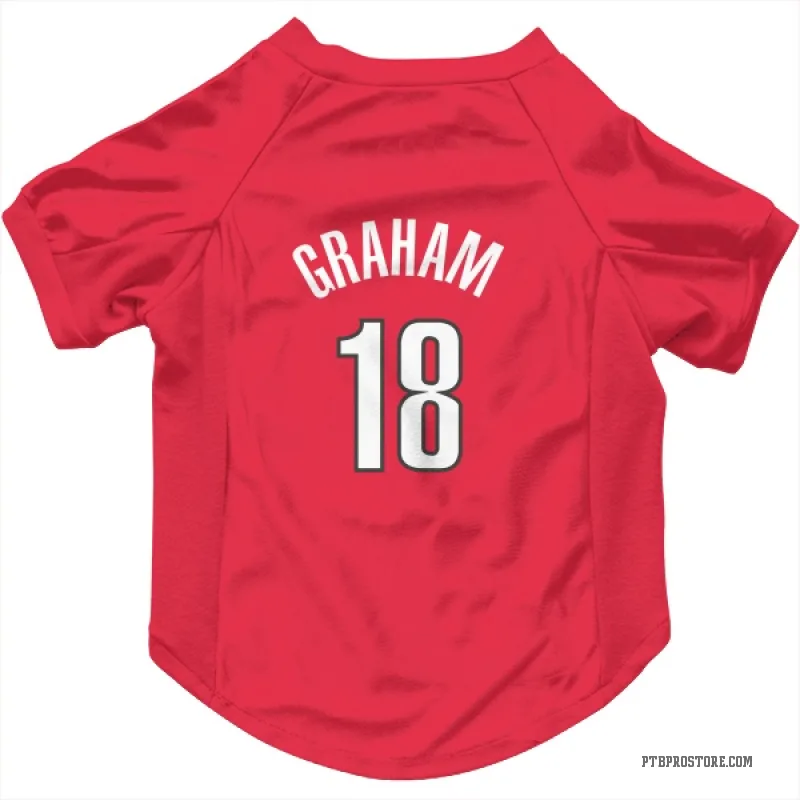 Devonte' Graham Red Portland Trail Blazers Cat & Dog Pet Jersey