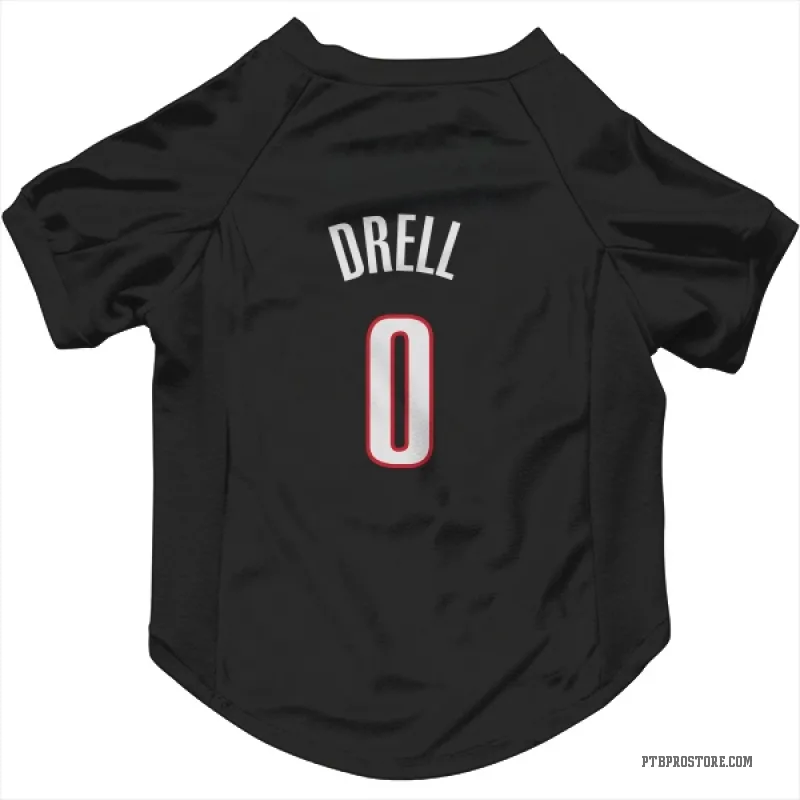 Henri Drell Black Portland Trail Blazers Cat & Dog Pet Jersey