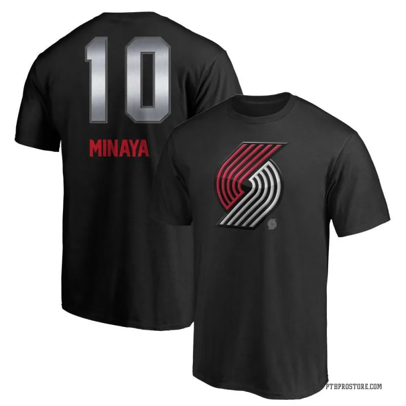 Justin Minaya Men's Black Portland Trail Blazers Midnight Mascot T-Shirt