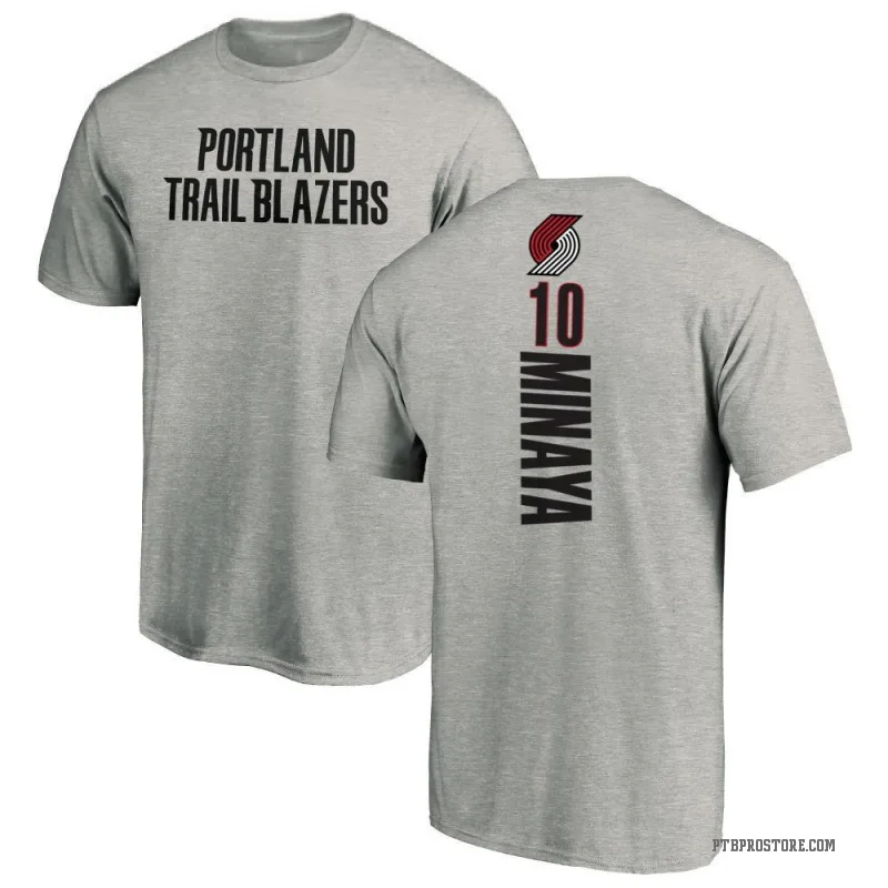 Justin Minaya Men's Portland Trail Blazers Ash Backer T-Shirt